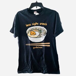 Gudetama Black Late Night Snack Graphic T-Shirt